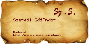 Szeredi Sándor névjegykártya